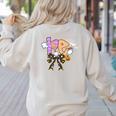PE Teacher Coach Coquette Ghost Halloween Physical Education Women's Sweatshirt Back Print Sand PE Teacher Coach Coquette Ghost Halloween Physical Education Women's Sweatshirt Back Print Sand