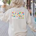 Peace Love Inclusion Sped Squad Special-Ed Teacher Daycare Women's Sweatshirt Back Print Sand Peace Love Inclusion Sped Squad Special-Ed Teacher Daycare Women's Sweatshirt Back Print Sand
