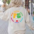 Physical Education PE Instructor Coach Teacher Gym Women's Sweatshirt Back Print Sand Physical Education PE Instructor Coach Teacher Gym Women's Sweatshirt Back Print Sand