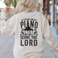 Piano Teacher Pianist Women's Sweatshirt Back Print Sand Piano Teacher Pianist Women's Sweatshirt Back Print Sand