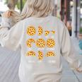 Pizza Slice Fraction Math Teacher Back To School Educational Women's Sweatshirt Back Print Sand Pizza Slice Fraction Math Teacher Back To School Educational Women's Sweatshirt Back Print Sand