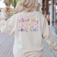 Pre-K Back To School Teachers Kids 1st Day Of School Women's Sweatshirt Back Print Sand
