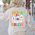 Pre-K Boo Crew Cute Ghost Halloween Costume Teacher Student For Men Women Kids Women's Sweatshirt Back Print Sand Pre-K Boo Crew Cute Ghost Halloween Costume Teacher Student For Men Women Kids Women's Sweatshirt Back Print Sand