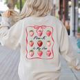 Pre K Is My Jam Teacher Team Crew Preschool Cute Strawberry Women's Sweatshirt Back Print Sand Pre K Is My Jam Teacher Team Crew Preschool Cute Strawberry Women's Sweatshirt Back Print Sand