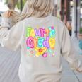 Preppy Fourth Grade Back To School 4th Grade Teacher Girls Women's Sweatshirt Back Print Sand Preppy Fourth Grade Back To School 4th Grade Teacher Girls Women's Sweatshirt Back Print Sand