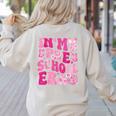 In My Preschool Era Teachers Women Back To School Kids Girls Women's Sweatshirt Back Print Sand