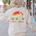 Preschool Panda Back To School Teacher Student Women's Sweatshirt Back Print Sand Preschool Panda Back To School Teacher Student Women's Sweatshirt Back Print Sand