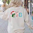 PTO Santa Hat Reindeer Parent Teacher Organization Christmas Women's Sweatshirt Back Print Sand PTO Santa Hat Reindeer Parent Teacher Organization Christmas Women's Sweatshirt Back Print Sand