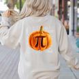 Pumpkin Pie Halloween Thanksgiving Math Teacher Pi Day Women's Sweatshirt Back Print Sand Pumpkin Pie Halloween Thanksgiving Math Teacher Pi Day Women's Sweatshirt Back Print Sand