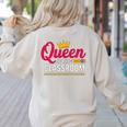 Queen Of The Classroom Teacher Women's Sweatshirt Back Print Sand