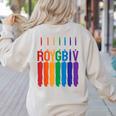 Rainbow Roygbiv Kids Artist Costume Art Teacher Women's Sweatshirt Back Print Sand Rainbow Roygbiv Kids Artist Costume Art Teacher Women's Sweatshirt Back Print Sand