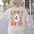 Read More Books Groovy Halloween Teacher Women Women's Sweatshirt Back Print Sand Read More Books Groovy Halloween Teacher Women Women's Sweatshirt Back Print Sand