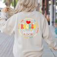 Recess Squad Crew Teachers Students Monitor Back To School Women's Sweatshirt Back Print Sand
