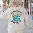 Reduce Reuse Recycle Respect Earth Day Teacher Girl Women Women's Sweatshirt Back Print Sand Reduce Reuse Recycle Respect Earth Day Teacher Girl Women Women's Sweatshirt Back Print Sand