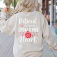 Retired Daycare Teacher Retirement For Daycare Teacher Women's Sweatshirt Back Print Sand Retired Daycare Teacher Retirement For Daycare Teacher Women's Sweatshirt Back Print Sand