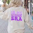 In My Retirement Era Groovy Retired Teacher 2025 Women Women's Sweatshirt Back Print Sand In My Retirement Era Groovy Retired Teacher 2025 Women Women's Sweatshirt Back Print Sand