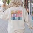 Retro Aloha Third Grade Teacher Summer Vacation Beach Hawaii Women's Sweatshirt Back Print Sand Retro Aloha Third Grade Teacher Summer Vacation Beach Hawaii Women's Sweatshirt Back Print Sand