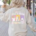 Retro Are You Fall O Ween Directions Teacher Halloween Ghost Women's Sweatshirt Back Print Sand Retro Are You Fall O Ween Directions Teacher Halloween Ghost Women's Sweatshirt Back Print Sand