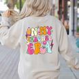 Retro Groovy In My Teaching Era Best Teacher Appreciation Women's Sweatshirt Back Print Sand Retro Groovy In My Teaching Era Best Teacher Appreciation Women's Sweatshirt Back Print Sand