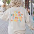 Retro It's a Good Day To Make Some Art Teacher Student Women's Sweatshirt Back Print Sand Retro It's a Good Day To Make Some Art Teacher Student Women's Sweatshirt Back Print Sand