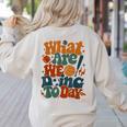 Retro PE Teacher What Are We Doing Today School Coach Women Women's Sweatshirt Back Print Sand Retro PE Teacher What Are We Doing Today School Coach Women Women's Sweatshirt Back Print Sand