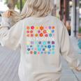 Retro Wildflower Early Intervention Teacher Interventionist Women's Sweatshirt Back Print Sand Retro Wildflower Early Intervention Teacher Interventionist Women's Sweatshirt Back Print Sand