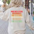 Riddle Wordplay Joke For Grammar Nerds And Teachers Women's Sweatshirt Back Print Sand Riddle Wordplay Joke For Grammar Nerds And Teachers Women's Sweatshirt Back Print Sand