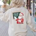 Santa Teacher 67 Math Christmas Xmas Holiday Number 67 Women's Sweatshirt Back Print Sand Santa Teacher 67 Math Christmas Xmas Holiday Number 67 Women's Sweatshirt Back Print Sand