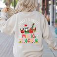 Santa's Favorite Music Teacher Christmas Santa Hat Matching Women's Sweatshirt Back Print Sand Santa's Favorite Music Teacher Christmas Santa Hat Matching Women's Sweatshirt Back Print Sand