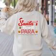 Santa's Favorite Para Christmas Paraprofessional Teacher Women's Sweatshirt Back Print Sand Santa's Favorite Para Christmas Paraprofessional Teacher Women's Sweatshirt Back Print Sand