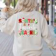Santas Favorite Teacher Christmas Matching Xmas Men Women Women's Sweatshirt Back Print Sand Santas Favorite Teacher Christmas Matching Xmas Men Women Women's Sweatshirt Back Print Sand