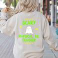 Scary Physical Education Ed Teacher Costume Halloween Easy Women's Sweatshirt Back Print Sand Scary Physical Education Ed Teacher Costume Halloween Easy Women's Sweatshirt Back Print Sand