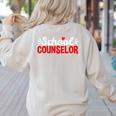 School Counselor Teacher Guidance Counseling For Men Women Kids Women's Sweatshirt Back Print Sand School Counselor Teacher Guidance Counseling For Men Women Kids Women's Sweatshirt Back Print Sand