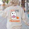 Science Teacher Cute Ghost Halloween Teacher Men Women Women's Sweatshirt Back Print Sand Science Teacher Cute Ghost Halloween Teacher Men Women Women's Sweatshirt Back Print Sand
