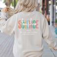 Science Teacher Definition For Women & Men Women's Sweatshirt Back Print Sand Science Teacher Definition For Women & Men Women's Sweatshirt Back Print Sand