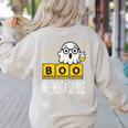 Science Teacher Halloween Elements Of Surprise Chemistry Women's Sweatshirt Back Print Sand