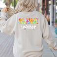 Science Teacher Tie Dye Science Teaching Back To School Women's Sweatshirt Back Print Sand Science Teacher Tie Dye Science Teaching Back To School Women's Sweatshirt Back Print Sand