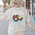 Sea Otter Book Reading Shirt For Bookworm Teachers Women's Sweatshirt Back Print Sand