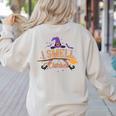 I Smell Children Wicked Cute Kindergarten Teacher Halloween Women's Sweatshirt Back Print Sand