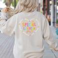 Special Education Squad Dream Team SPED Teacher Appreciation Women's Sweatshirt Back Print Sand Special Education Squad Dream Team SPED Teacher Appreciation Women's Sweatshirt Back Print Sand