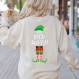 SPED Squad Elf Teacher Matching Christmas Party Pajama Women's Sweatshirt Back Print Sand SPED Squad Elf Teacher Matching Christmas Party Pajama Women's Sweatshirt Back Print Sand