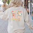 SPED Teacher Special Education First Coffee Then Data For Men Women Women's Sweatshirt Back Print Sand SPED Teacher Special Education First Coffee Then Data For Men Women Women's Sweatshirt Back Print Sand