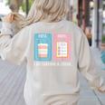 SPED Teacher Special Education First Coffee Then Data Women's Sweatshirt Back Print Sand SPED Teacher Special Education First Coffee Then Data Women's Sweatshirt Back Print Sand