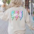 SPED Teacher Squad Lightning Bolt Special Education Women's Sweatshirt Back Print Sand SPED Teacher Squad Lightning Bolt Special Education Women's Sweatshirt Back Print Sand