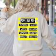 Spelling Bee Pun Halloween Costume For Teachers Women's Sweatshirt Back Print Sand