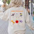 Spooky Syllables Halloween Teacher Student Education Women's Sweatshirt Back Print Sand Spooky Syllables Halloween Teacher Student Education Women's Sweatshirt Back Print Sand