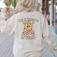 My Students Have A Pizza-My-Heart Valentines Day Teacher Women's Sweatshirt Back Print Sand