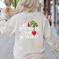 My Students Stole My Heart School Teacher Christmas Men Women Kids Women's Sweatshirt Back Print Sand