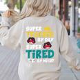 Super Hero Teacher Superheroes Women's Sweatshirt Back Print Sand Super Hero Teacher Superheroes Women's Sweatshirt Back Print Sand