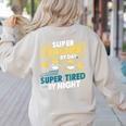 Super Teacher By Day Super Tired By Night Superheroes School Women's Sweatshirt Back Print Sand